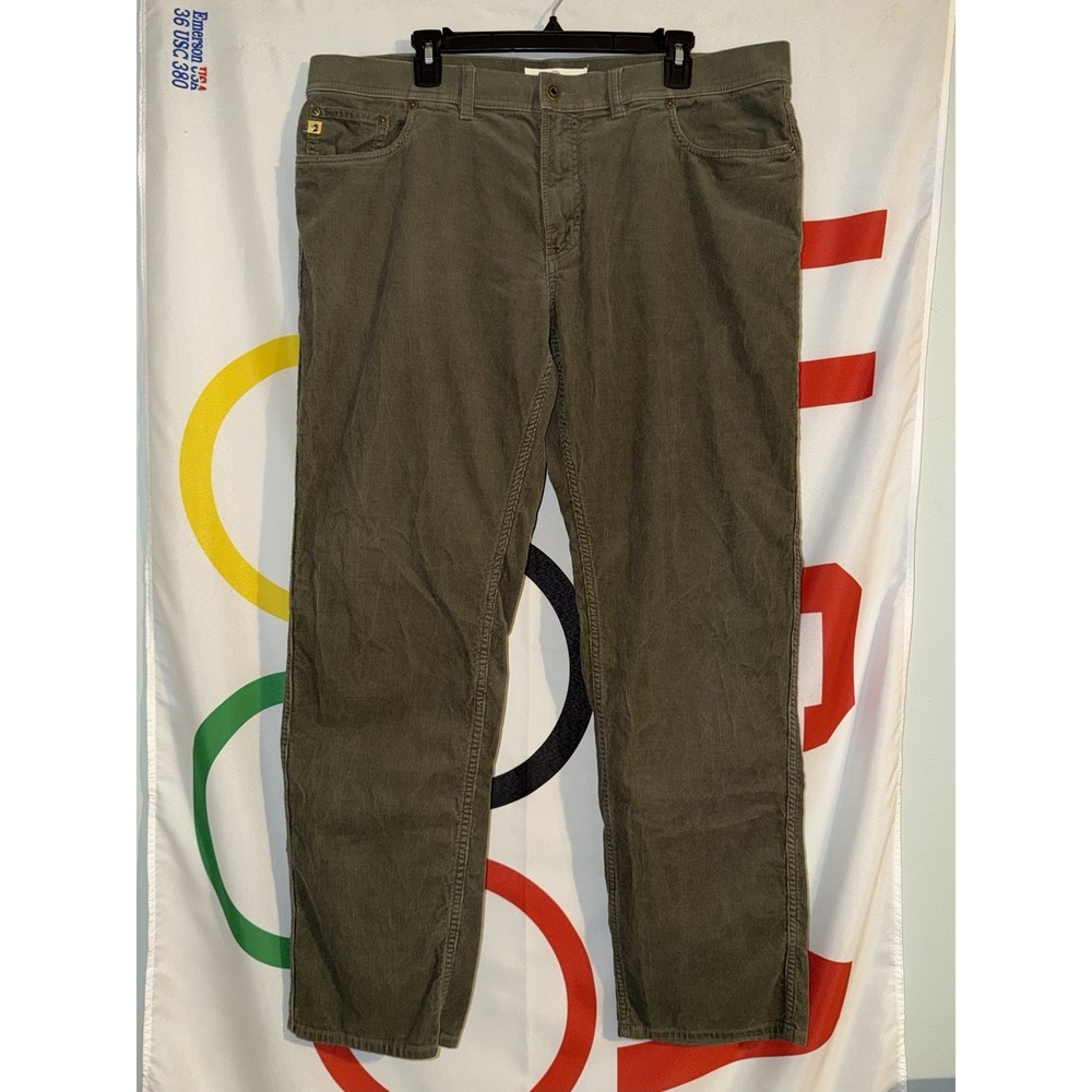 Duck Head Corduroy Pants Mens 38x32 Green Chino